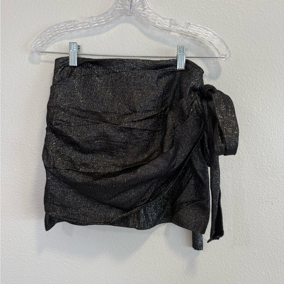 Sandro Paris Mini Glittery Black Skirt Size 1 - Picture 2 of 6